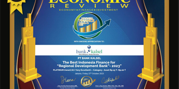Bank Kalsel Raih The Best Indonesia Finance