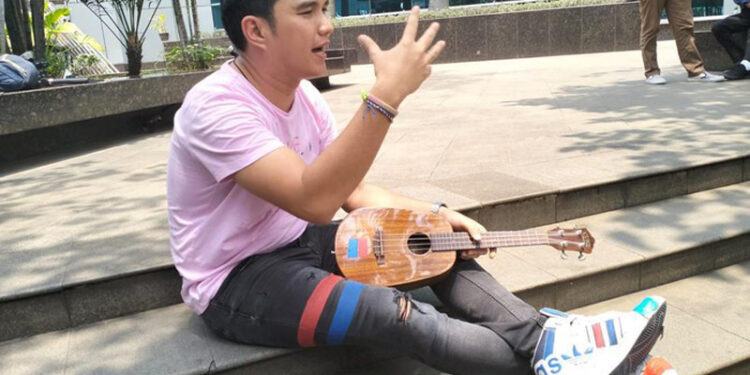 Aldi Taher saat ditemui di kawasan Trans TV.