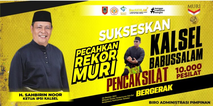 Besok, Paman Birin Ajak 10.000 Pesilat Banua Pecahkan Rekor MURI