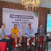 DIREKTUR Utama Bank Kalsel Fahrudin bersama jajaran direksi saat Press Conference Bank Kalsel Akhir tahun 2023 di Sante Caffe Hotel Fugo Banjarmasin, Jumat (29/12).