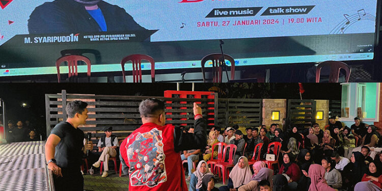 WAKIL Ketua DPRD Kalsel Muhammad Syaripuddin saat menggelar program Barak di kediamannya di Jalan Amandit Batulicin.