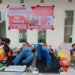 SUASANA kegiatan donor darah yang dilaksanakan PMI Tapin dan PT BRE dalam rangka bulan K3 nasional.