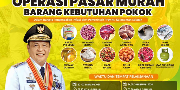 Paman Birin Gelar Pasar Murah Sambut Ramadan