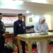 PJ Bupati Tapin M Syarifuddin bersama Wakil Ketua II DPRD Hj Herny Mustika saat penandatanganan nota kesepakatan, Senin (27/5).