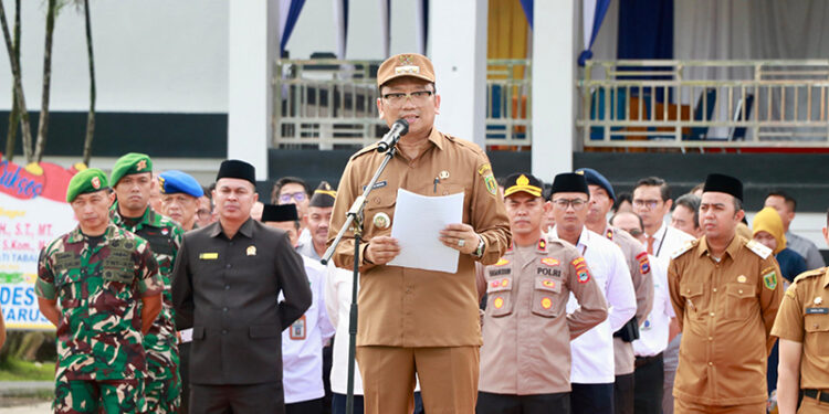 BUPATI Tabalong HM Noor Rifani saat launching tujuh program Tabalong SMaRT, beberapa waktu lalu.