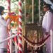 Wakil Gubernur (Wagub) Kalimantan Selatan, H Hasnuryadi Sulaiman saat akan menerima bendera merah putih pada even penurunan bendera merah putih pada HUT ke-80 Kemerdekaan RI tahun 2025
