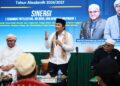 Wakil Gubernur (Wagub) Kalimantan Selatan, H Hasnuryadi Sulaiman saat menyampaikan sambutan pada Seminar Kebangsaan dan Kuliah Perdana Institut Agama Islam Kyai Haji Ahmad Syairazi Al-Arsyadi (IAI KHAS Al-Arsyadi) Dalam Pagar Kandangan, Kabupaten Hulu Sungai Selatan (HSS)