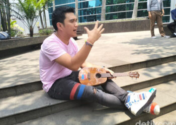 Aldi Taher saat ditemui di kawasan Trans TV.