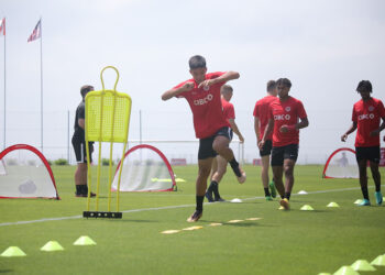 TIM Canada U-17 saat menjalani latihan di Bali United Training Center, Giayar Bali. (Foto: LOC Piala Dunia U-17 Indonesia)