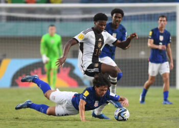 Menyingkirkan Amerika Serika - Tim nasional Jerman U-17 menyingkirkan Amerika Serikat dengan skor 3-2 pada pertandingan 16 besar Piala Dunia U-17 2023 untuk berhadapan dengan wakil Eropa lainnya Spanyol di perempat final.