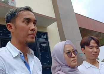 Gunawan Dwi Cahyo dan Okie Agustina di Pengadilan Agama Bogor, Jawa Barat.