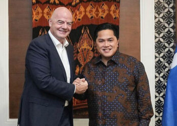 Ketum PSSI Erick Thohir bersama Presiden FIFA Gianni Infantino. (Foto: instagram/erickthohir)