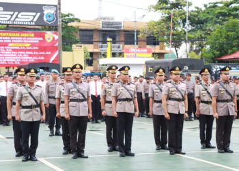 ACARA sertijab Polresta Banjarmasin, Senin (11/12).