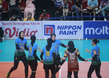 Tim putri TNI AU kemenangan 3-0 (25-23, 25-17, 25-21) atas Petrokimia.