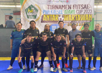 TIM Futsal Jurnalis Desk Polresta Banjarmasin.