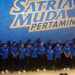 TIM Satria Muda Pertamina saat memperkenalkan pemain mereka untuk IBL musim 2024.