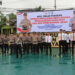 SUASANA apel gelar pasukan Operasi Kepolisian Kewilayahan Keselamatan 2024 yang di gelar Polres Tapin, Sabtu (2/3).