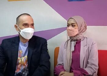 Gary Iskak dan istri saat ditemui di kawasan Jakarta.