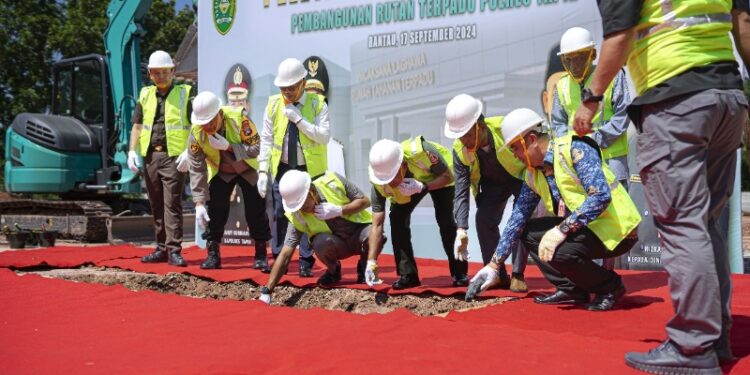 Pj Bupati Hadiri Peletakan Batu Pertama Pembangunan Rutan Terpadu