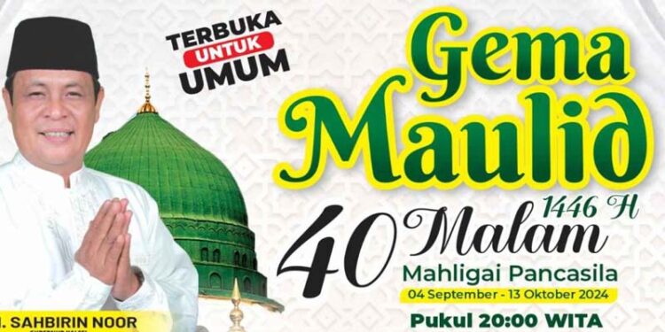 Paman Birin Gelar Gema Maulid 40 Malam di Mahligai Pancasila