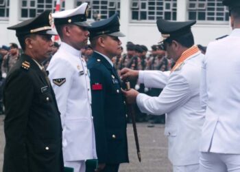 Paman Birin Pimpin Peringatan HUT ke-79 TNI