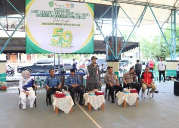 Sekda Tapin Buka Turnamen Bola Basket Antarpelajar 