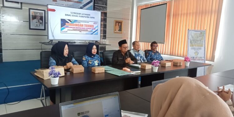 Dinsos Tapin Laksanakan Bimtek Penggunaan Digitalisasi