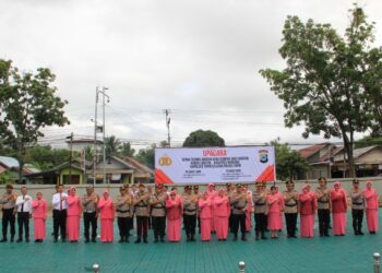 Kapolres Tapin Pimpinan Upacara Sertijab 