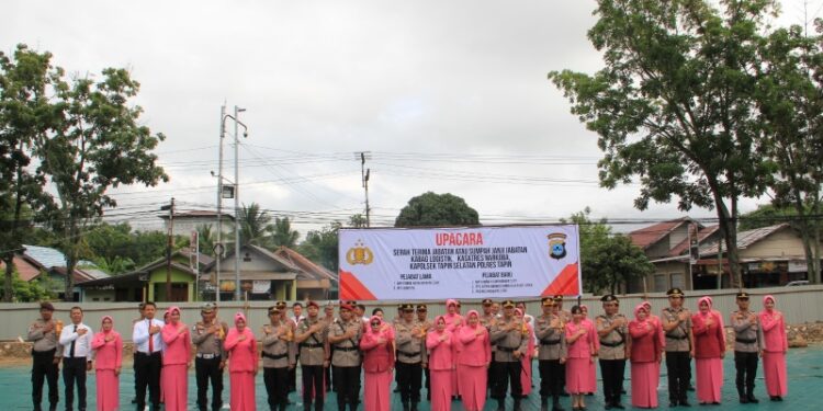Kapolres Tapin Pimpinan Upacara Sertijab 