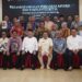 Gubernur Kalimantan Selatan, H Muhidin berfoto bersama pejabat di lingkungan Pemprov Kalsel usai memimpin rapat koordinasi (Rakor), penanandatangan kinerja dan pakta integritas di Banjarmasin