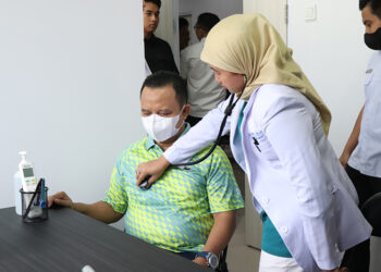 Bupati Tapin terpilih H Yamani saat melaksanakan MCU di RSUD Datu Sanggul Rantau.