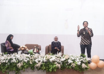 Wakil Gubernur (Wagub) Kalimantan Selatan, H Hasnuryadi Sulaiman saat menyampaikan paparan dihadapan civitas akademika Universitas Muhammadiyah Banjarmasin (UMB)