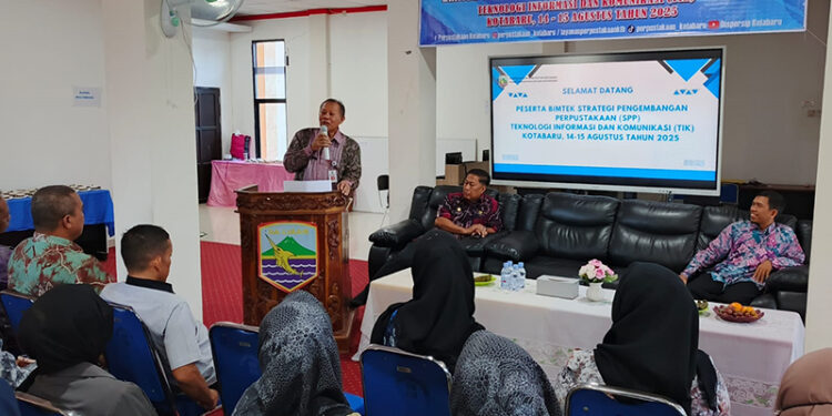 SUASANA Sosialisasi Program Transformasi Perpustakaan Berbasis Inklusi Sosial dan Bimtek Strategi Pengembangan Perpustakaan, Kamis (14/8).