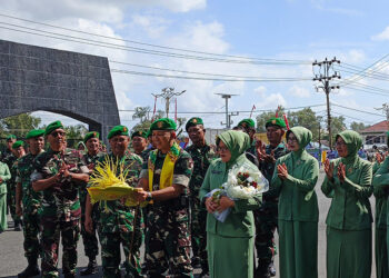 ACARA pisah sambut Dandim 1004 Kotabaru, Jumat (15/8).