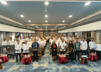 SUASANA Pembinaan Akuntansi dan Pelaporan Keuangan SKPD Tahun 2025 dan Launching Aplikasi Rekon Digital Rekreasi di Hotel Harper Banjarmasin, Rabu (3/9).