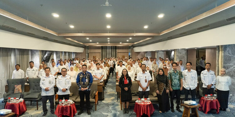 SUASANA Pembinaan Akuntansi dan Pelaporan Keuangan SKPD Tahun 2025 dan Launching Aplikasi Rekon Digital Rekreasi di Hotel Harper Banjarmasin, Rabu (3/9).