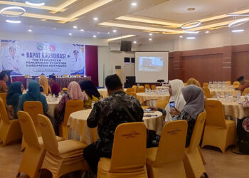 SUASANA rakor TPPS di Hotel Grand Surya Kotabaru, Kamis (4/9).