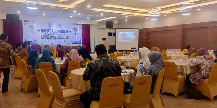 SUASANA rakor TPPS di Hotel Grand Surya Kotabaru, Kamis (4/9).