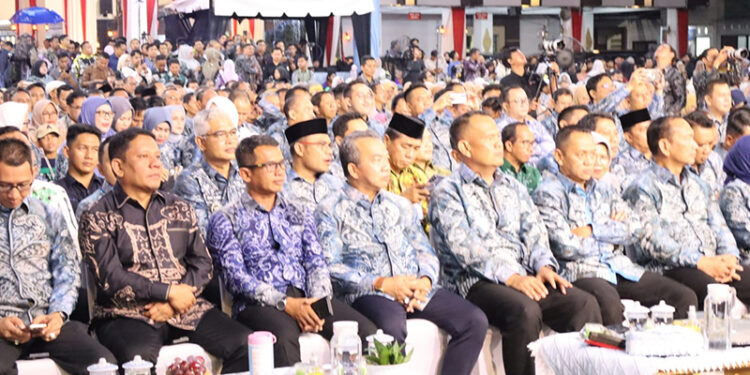 SUASANA malam puncak Harjad Kota Banjarmasin, Selasa (30/9) malam.