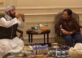 Wakil Gubernur (Wagub) Kalimantan Selatan, Hasnuryadi Sulaiman saat menerima silaturrahmi Habib Basim bin Ahmad Al-Athos, di kediamannya di Jakarta