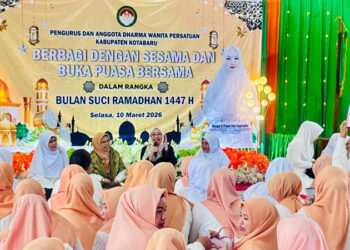 DWP Kotabaru saat melakukan pertemuan rutin di Gedung Wanita Ratu Intan, Selasa (10/3) sore.