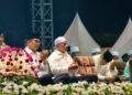 BUPATI Kotabaru H Muhammad Rusli saat menghadiri Haul H Andi Arsyad Petta Tahang bin La Conding Petta Tappu di Masjid Agung Al-Falah, Kabupaten Tanbu.