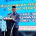 Staf Ahli Gubernur Bidang Pemerintahan, Hukum dan Politik, Adi Santoso, SSos, MSi saat membacakan sambutan tertulis Gubernur Kalsel pada pembukaan Mukerda I dan dialog kebangsaan MUI Provinsi Kalimantan Selatan