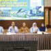 EKSPOSE Laporan Keuangan dan Kinerja PAM Bandarmasih disampaikan Direktur Utama PAM Bandarmasih, Zulbadi, didampingi Direktur Operasional Irwan Firmana, Direktur Umum dan Pemasaran Hj Yulia Riana Sari, serta dihadiri Ketua Dewan Komisaris PAM Bandarmasih, H Edy Wibowo.