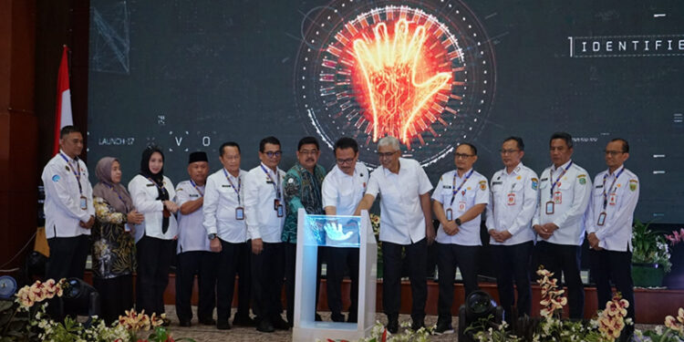 PLH Sekretaris Daerah Provinsi Kalsel H Subhan Nor Yaumil saat membuka Public Communication Summit 2026 di Gedung Mahligai Pancasila Banjarmasin, Rabu (3/6).