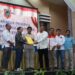 WAKIL Gubernur (Wagub) Kalimantan Selatan, H Hasnuryadi Sulaiman saat menerima amanah untuk memimpin KONI Kalsel lima tahun kedepan yang diserahkan Ketua Umum KONI Provinsi Kalsel periode 2015-2026, H Bambang Heri Purnama, disela Musyawarah Olahraga Provinsi (Musorprov) KONI Provinsi Kalimantan Selatan 2026.