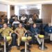 Staf Ahli Bidang Ekonomi dan Pembangunan, Rusma Khazairin didampingi Kepala Biro Perekonomian, Eddy Elminsyah Jaya saat mengikuti rapat koordinasi pengendalian inflasi di daerah secara virtual, di Command Center Setdaprov Kalsel di Banjarbaru