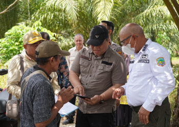 Bupati Rusli Tinjau Pembagunan Jalan Tembus Jembatan Tanjung Serdang