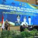 GUBERNUR Kalimantan Selatan H Muhidin menyampaikan sambutan pada dialog dan arahan Gubernur, Kapolda, dan Ketua DPRD kepada seluruh lurah/kepala desa terkait optimalisasi peran lurah dan kepala desa dalam penanggulangan karhutla di Kalsel, di aula Polda Kalsel di Banjarbaru.