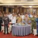 GUBERNUR Kalimantan Selatan H Muhidin bersama Forum Koordinasi Pimpinan Daerah (Forkopimda) Kalsel saat menghadiri Silaturahmi Kamtibmas Forkopimda dan Perguruan Tinggi Negeri/Swasta se-Kalsel.